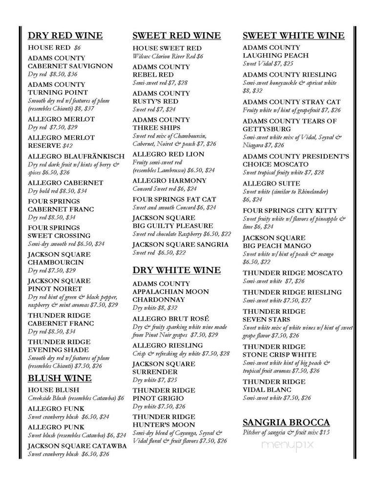 Buon Appetito - Spring Grove, PA menu_pic