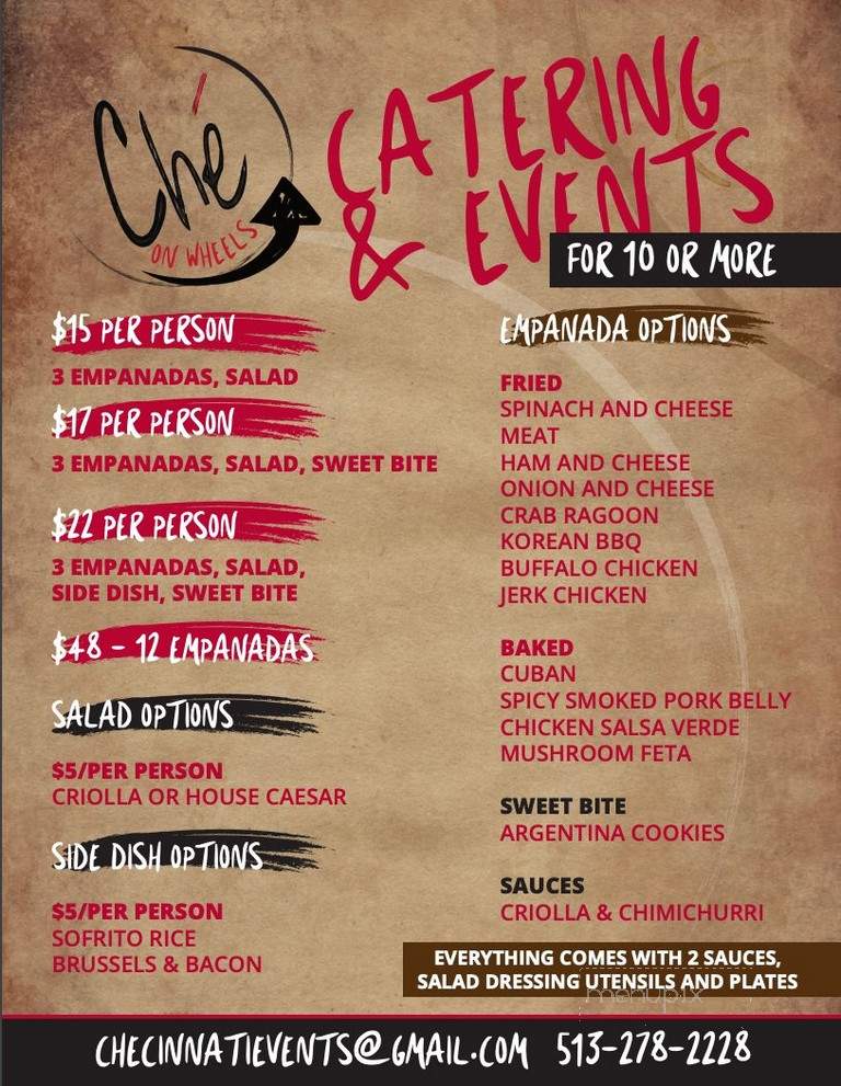 Che - Cincinnati, OH menu_pic
