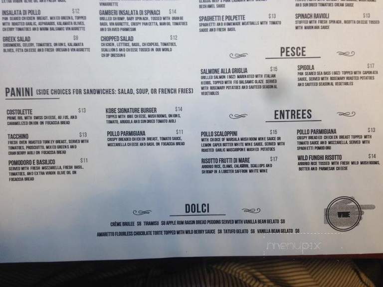 Cucina Cucina - Phoenix, AZ menu_pic