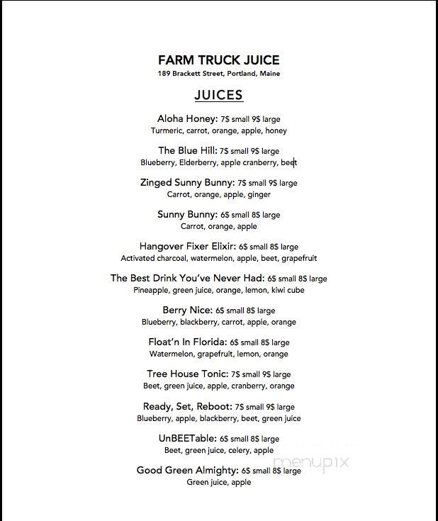 Farm Truck Juice - Portland, ME