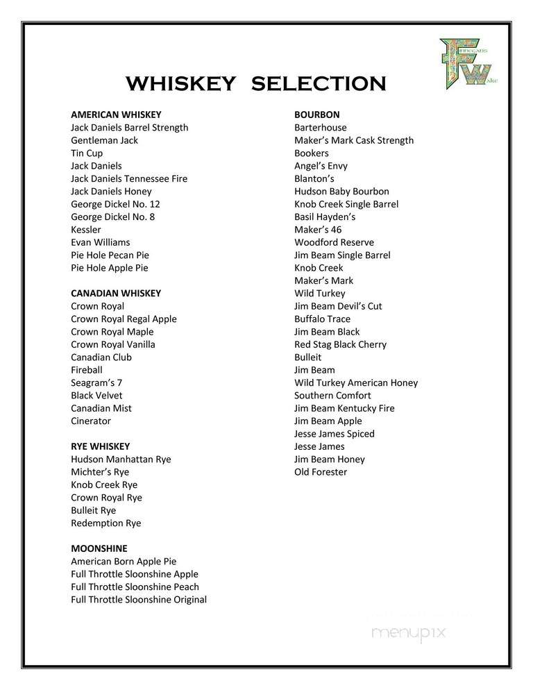 Finnegan's Wake - Pickerington, OH menu_pic