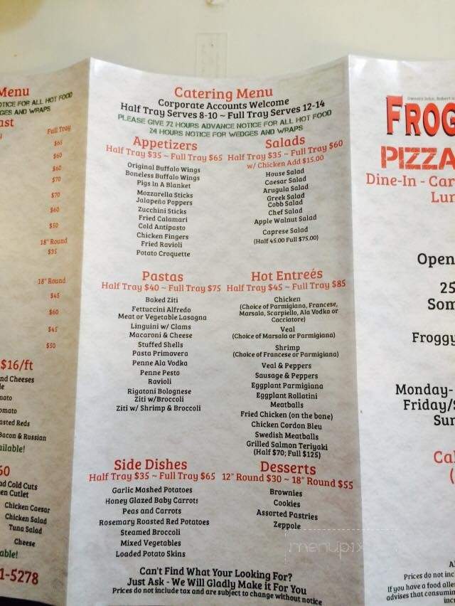 Froggys Pizza - Somers, NY