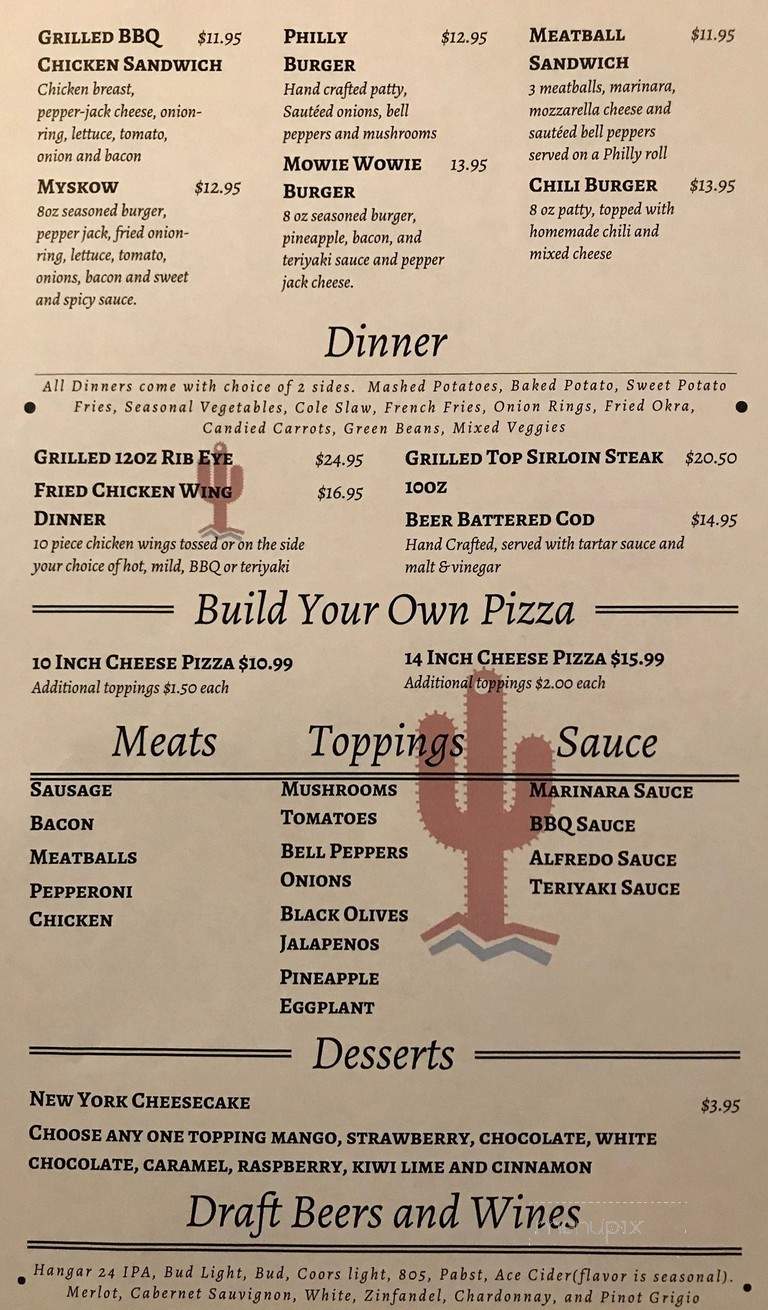 Gadi's Restaurant & Bar - Yucca Valley, CA menu_pic