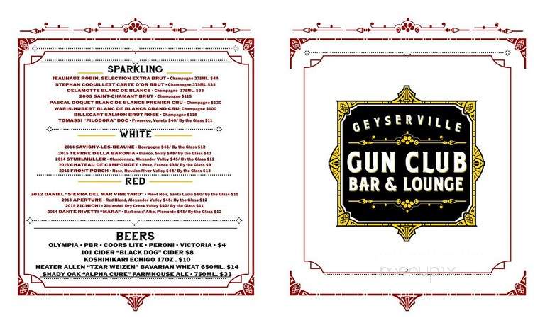 Geyserville Gun Club Bar And Lounge - Geyserville, CA