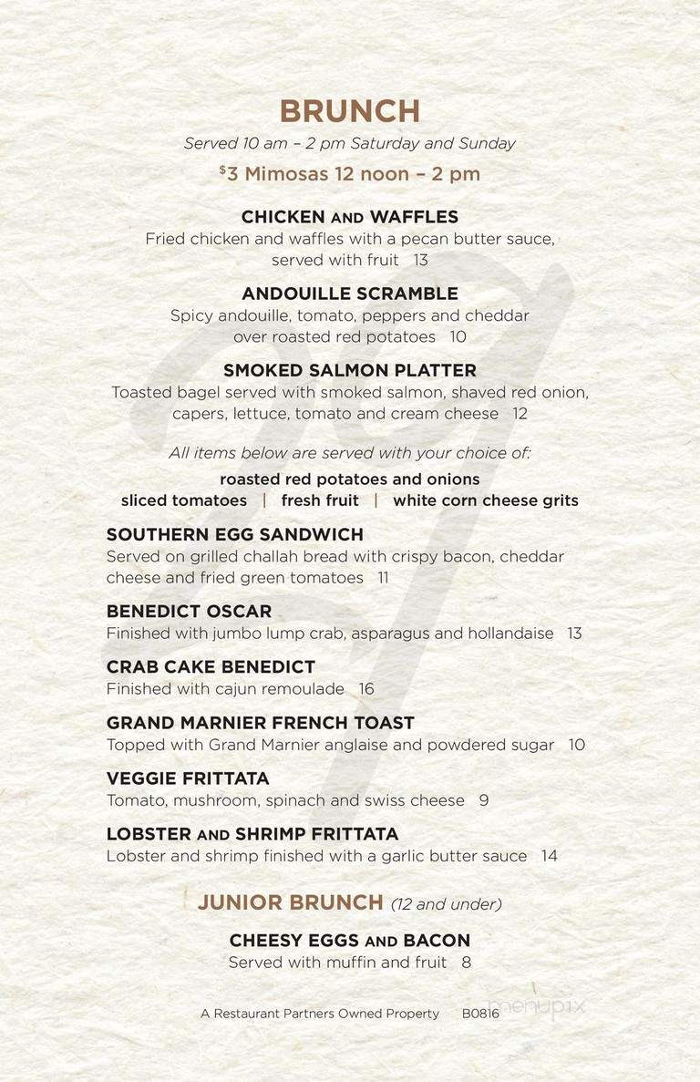 Grille 29 - Birmingham, AL menu_pic