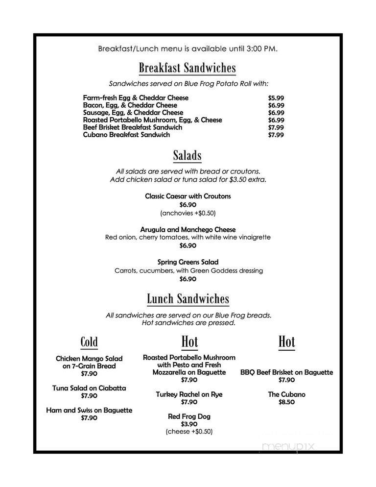La Rana Rossa - Jamaica Plain, MA menu_pic