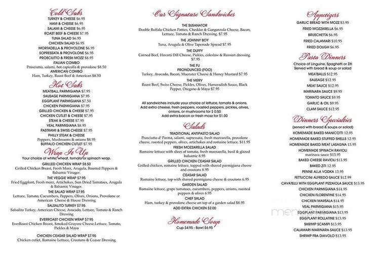Lazy Susan's Deli - Cheshire, CT menu_pic
