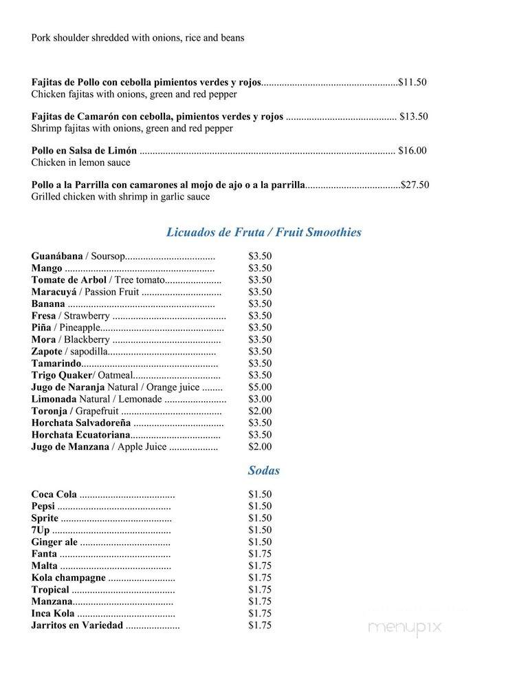 Los Caballos Locos - Philadelphia, PA menu_pic