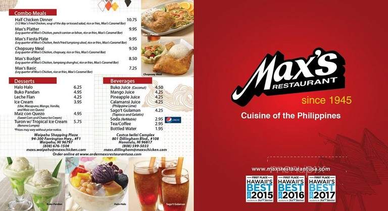 Max's Restaurant - Kahului, HI