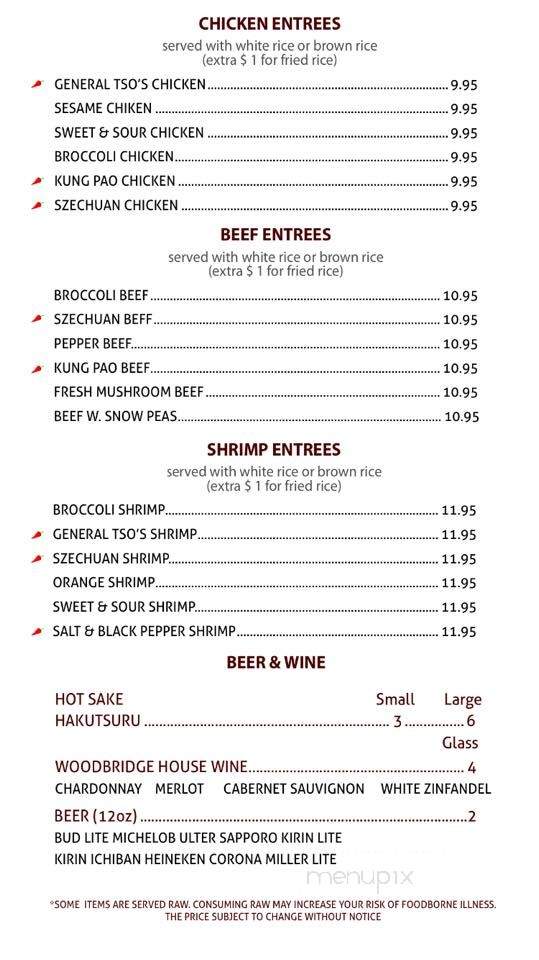 Pacific Spice Sushi & Asian Cuisine - Dallas, TX menu_pic