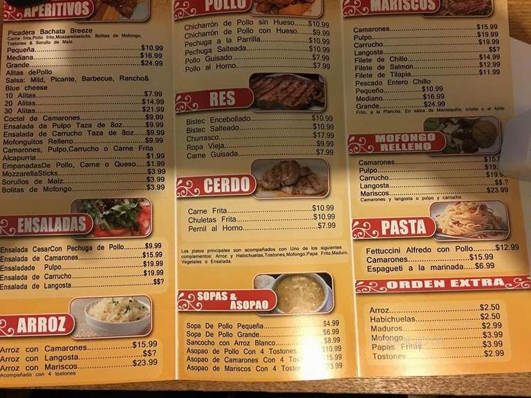 Palm Breezes Restaurant - Orlando, FL menu_pic