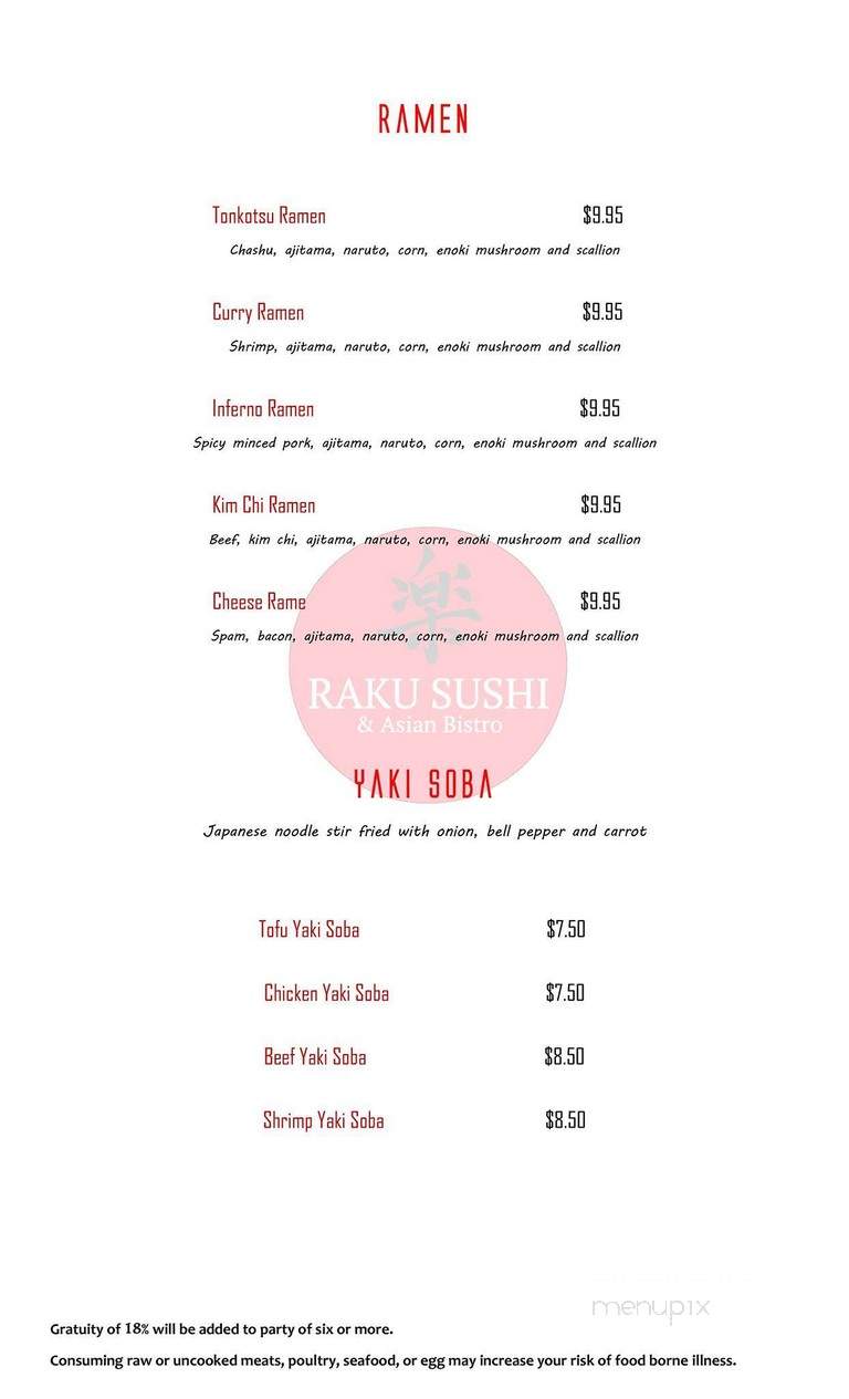 Raku Sushi and Asian Bistro - Austin, TX