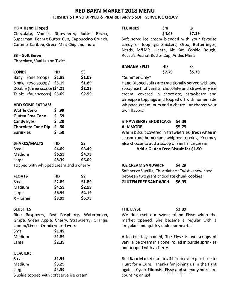 Red Barn Market - Lowell, MI menu_pic