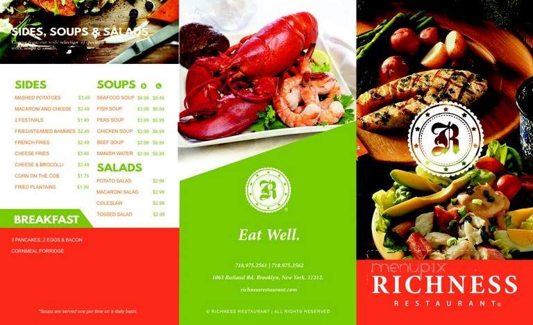 Richness Restaurant - Brooklyn, NY menu_pic