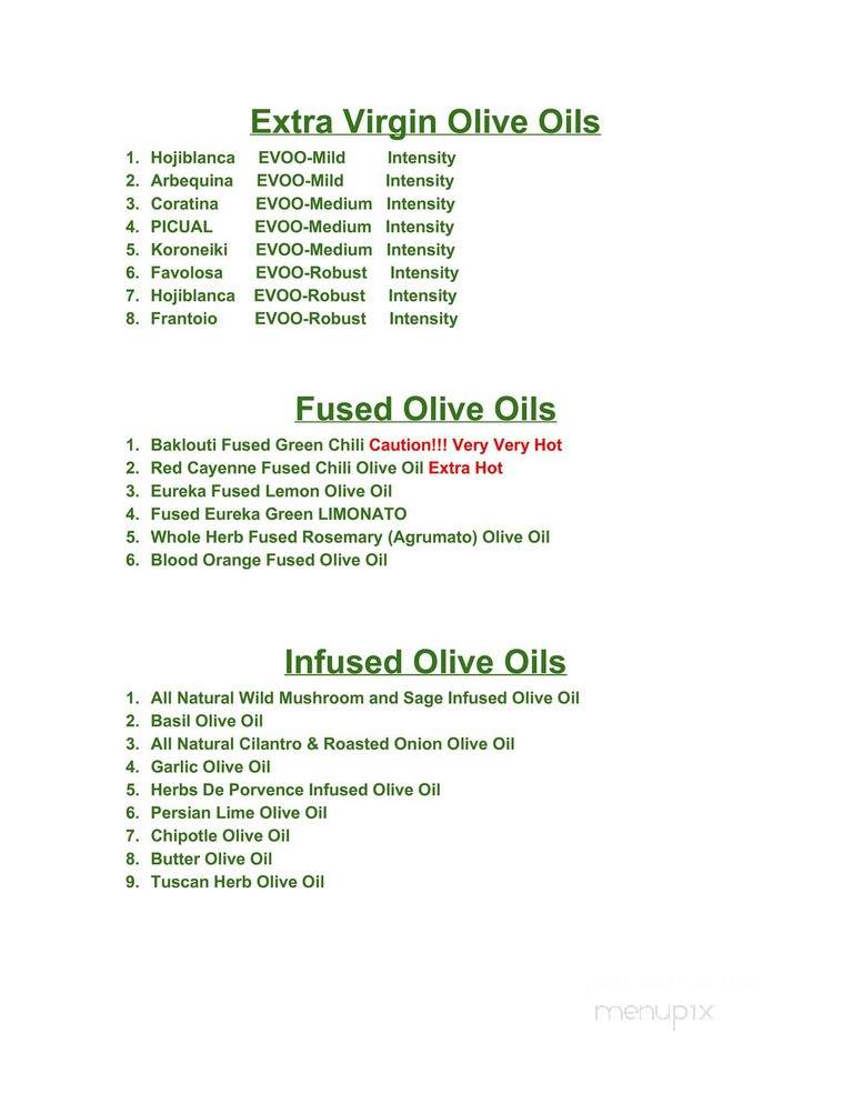 Seven Seas: Spices, Oils, & Teas - Plainfield, CT menu_pic