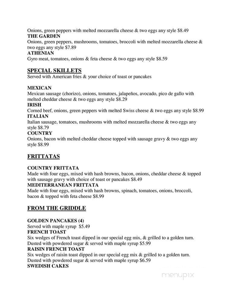 Shabbona Cafe - Shabbona, IL menu_pic