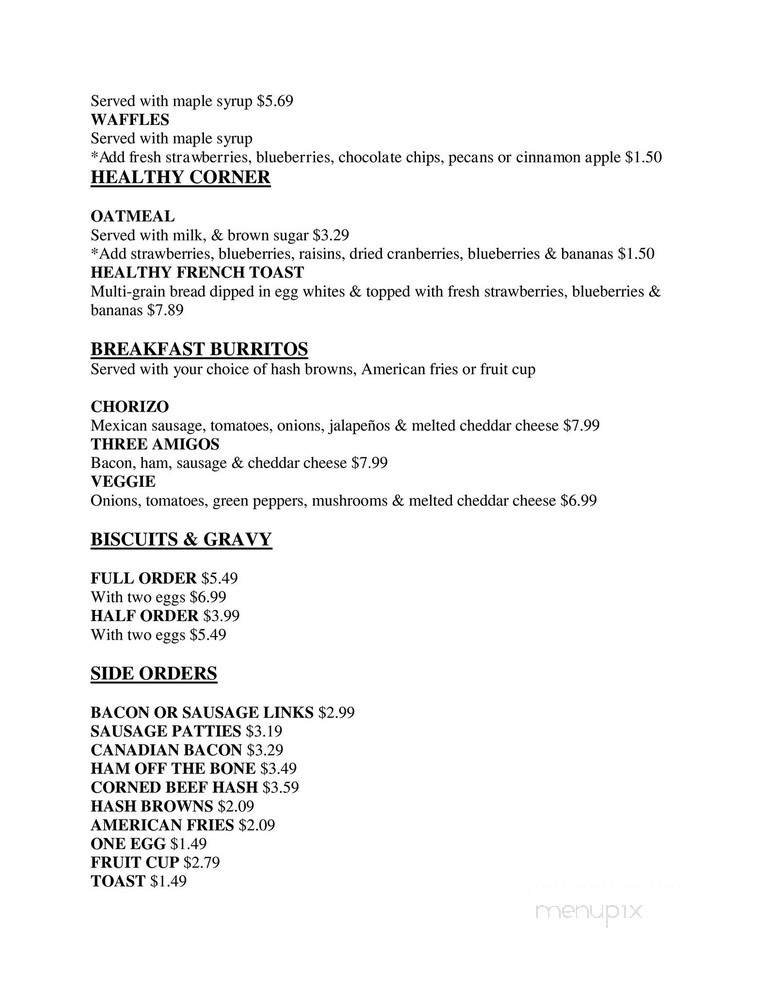 Shabbona Cafe - Shabbona, IL menu_pic