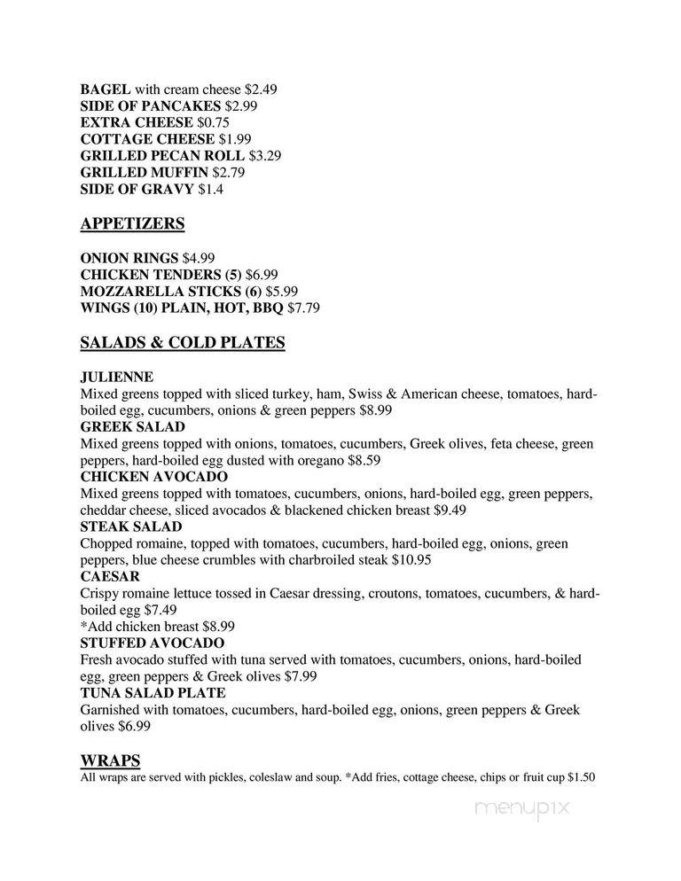 Shabbona Cafe - Shabbona, IL menu_pic