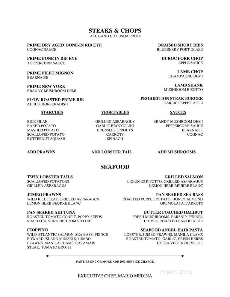 The Main Course - Ramona, CA menu_pic