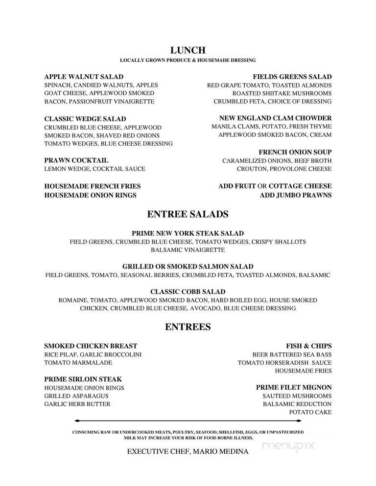 The Main Course - Ramona, CA menu_pic