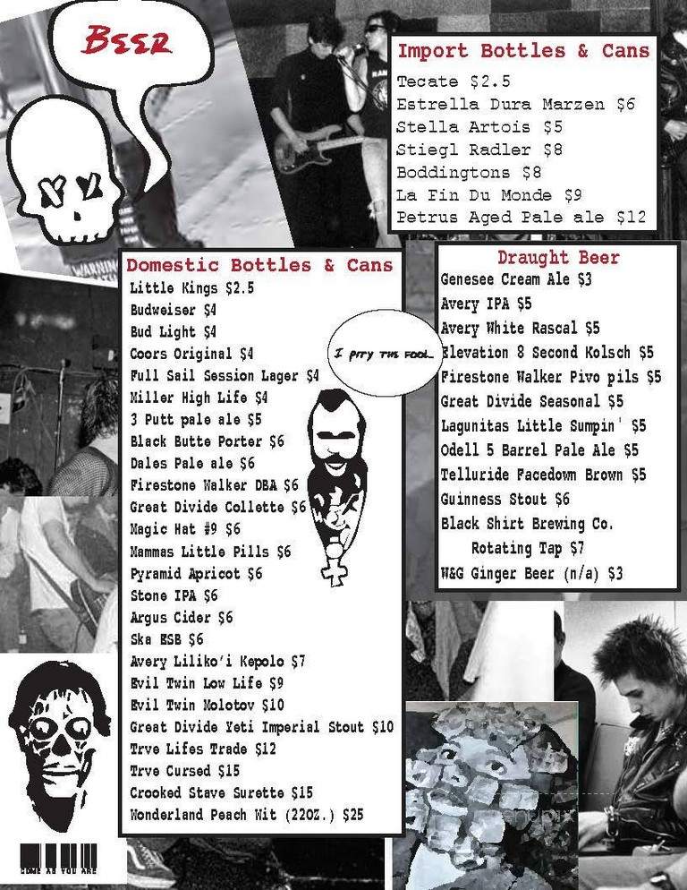 The Occidental - Denver, CO menu_pic