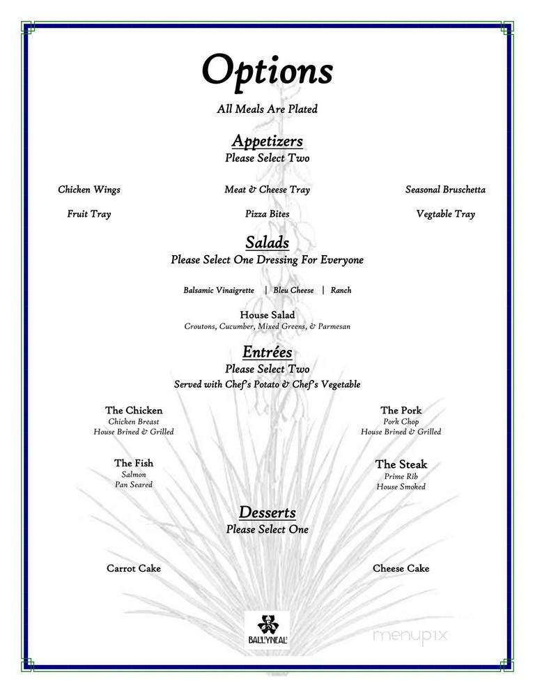 Turtle Bar & Restaurant at Ballyneal - Holyoke, CO menu_pic