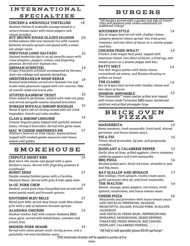 Walton's International Comfort Food - Evansville, IN menu_pic
