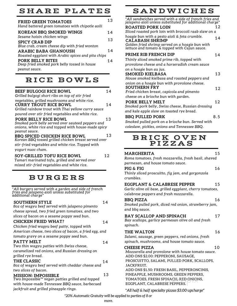 Walton's International Comfort Food - Evansville, IN menu_pic
