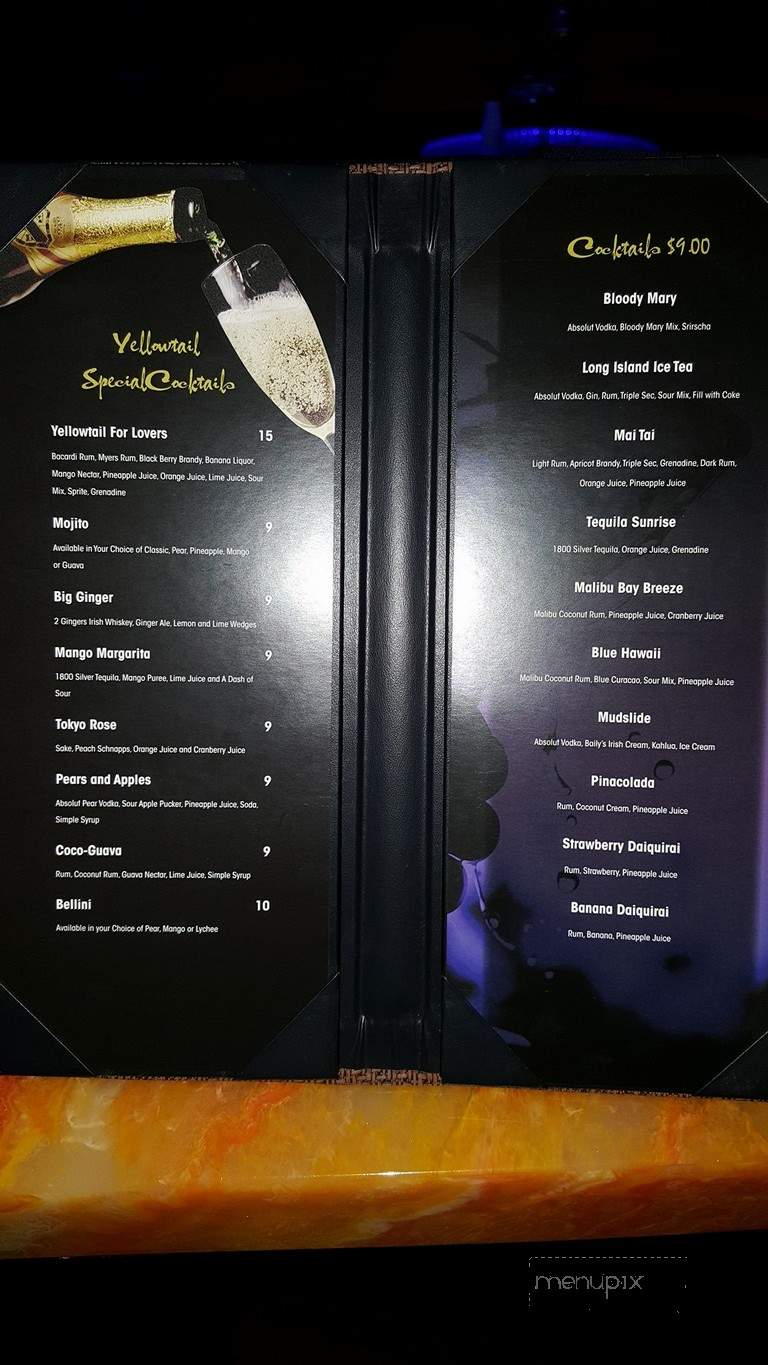 Yellowtail Grill And Bar - Quakertown, PA menu_pic