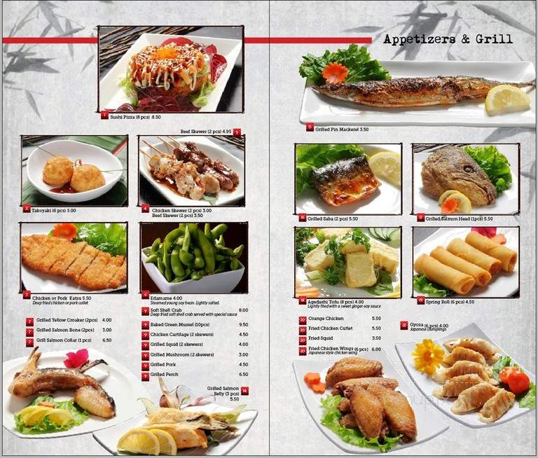 Aji Sushi - Fresno, CA menu_pic