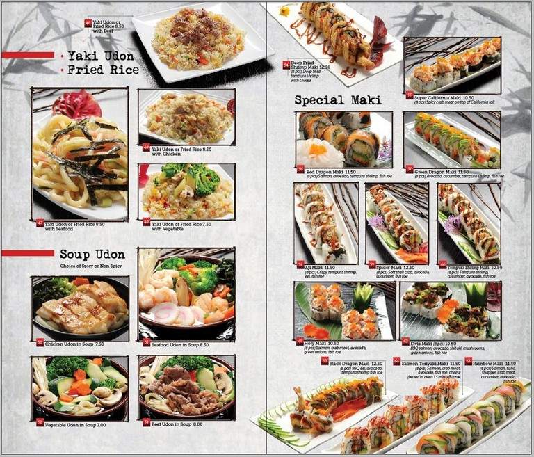 Aji Sushi - Fresno, CA menu_pic