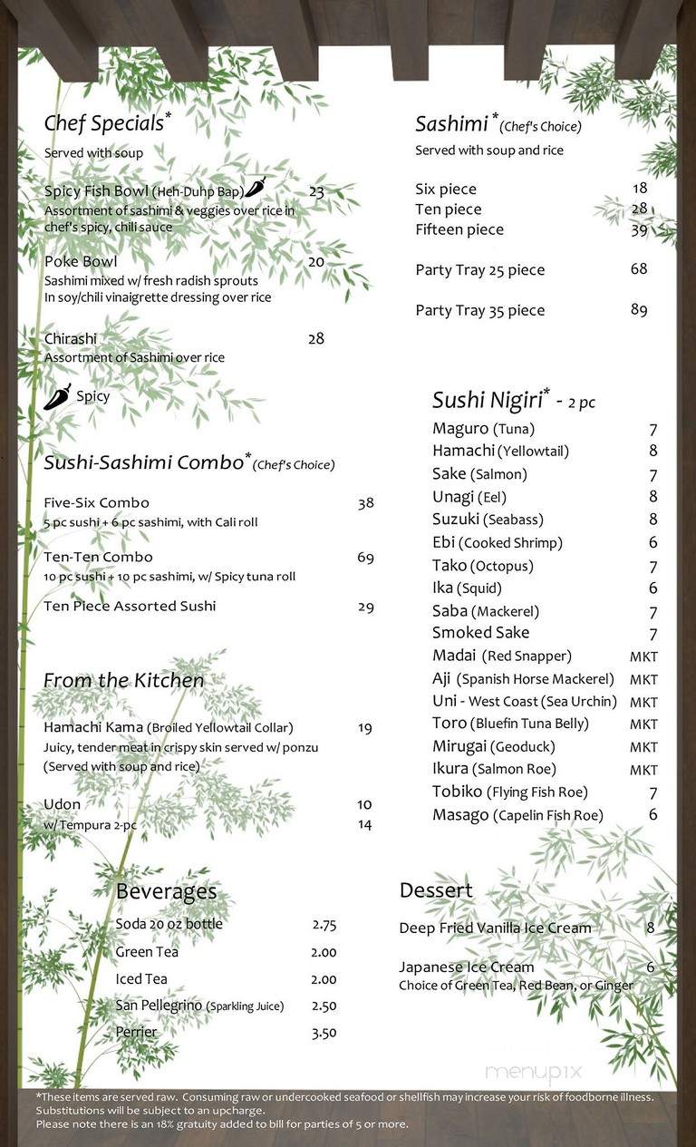 Bob Wasabi Kitchen - Kansas City, MO menu_pic
