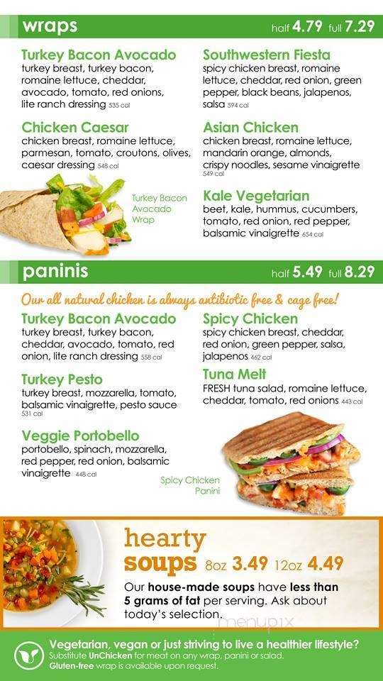 Fresh Healthy Cafe - Valencia, CA menu_pic