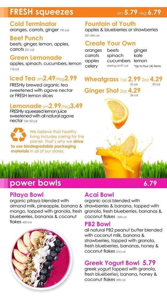 Fresh Healthy Cafe - Valencia, CA menu_pic