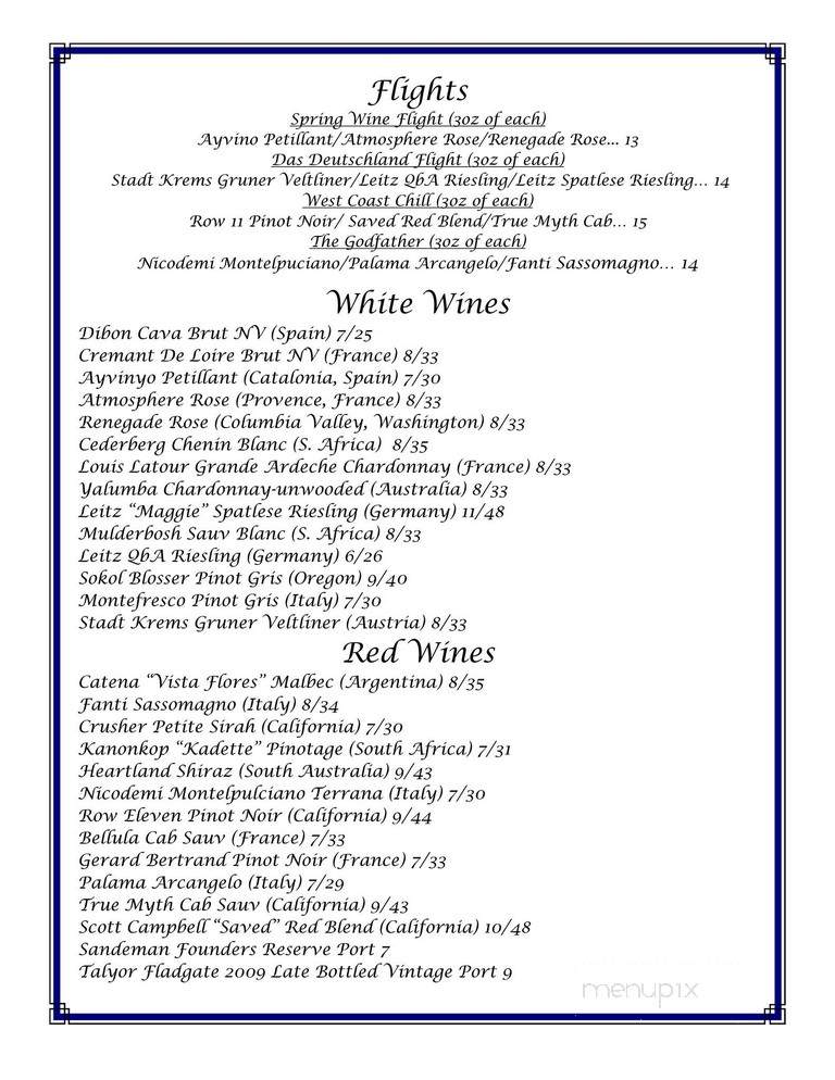 Goat's - Columbia, SC menu_pic