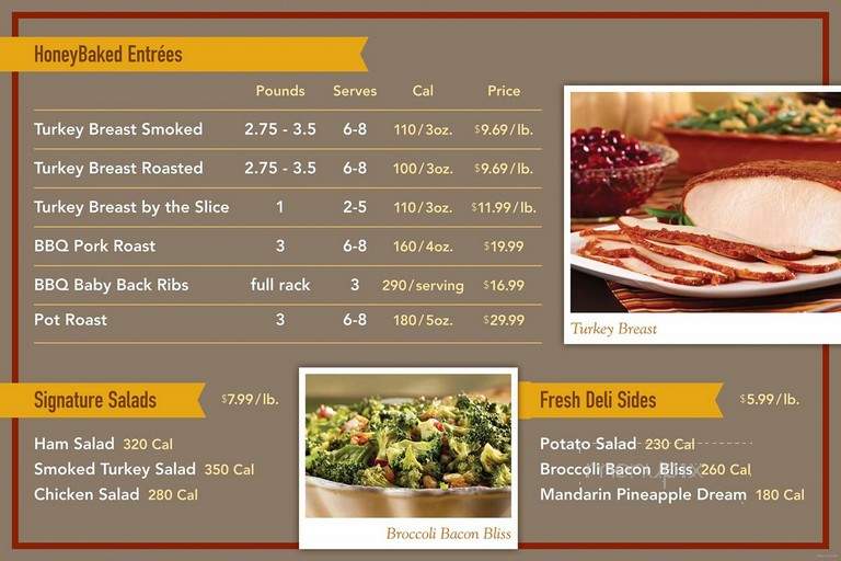HoneyBaked Ham - Oak Ridge, TN menu_pic