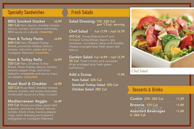 HoneyBaked Ham - Oak Ridge, TN menu_pic