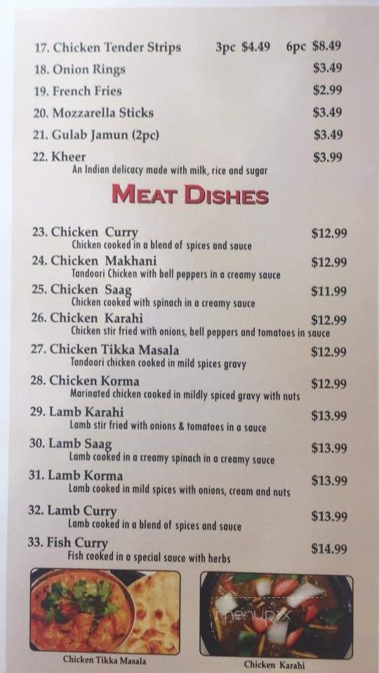 House of Curry - Los Angeles, CA menu_pic