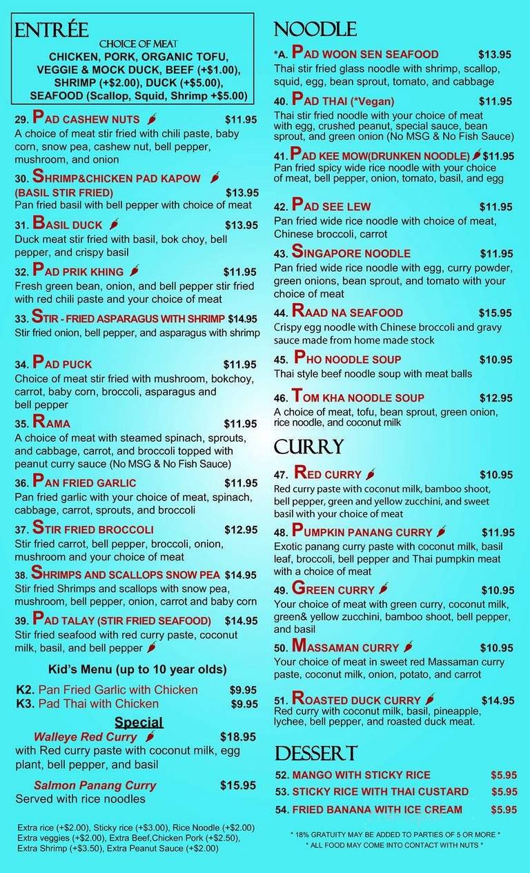 Joy's Thai Cuisine - Lakeville, MN menu_pic