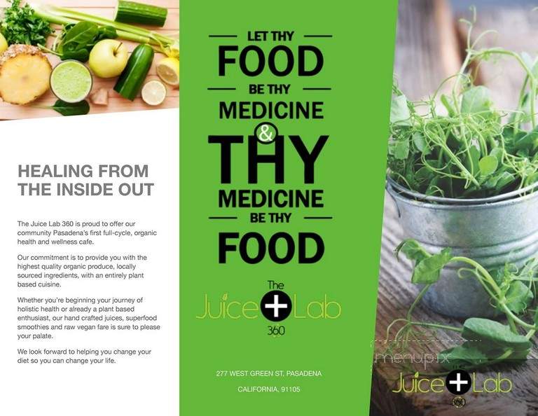 Juice Lab 360 - Pasadena, CA menu_pic