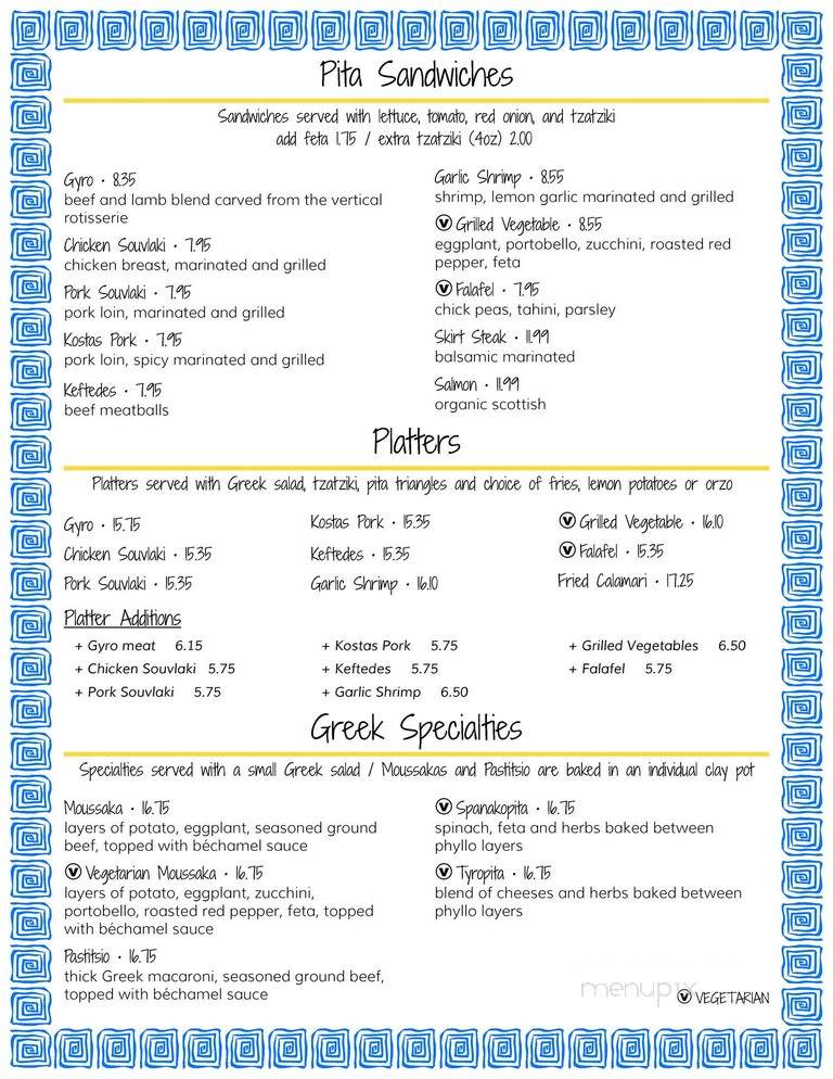 Kostas Grill - Tuckerton, NJ menu_pic