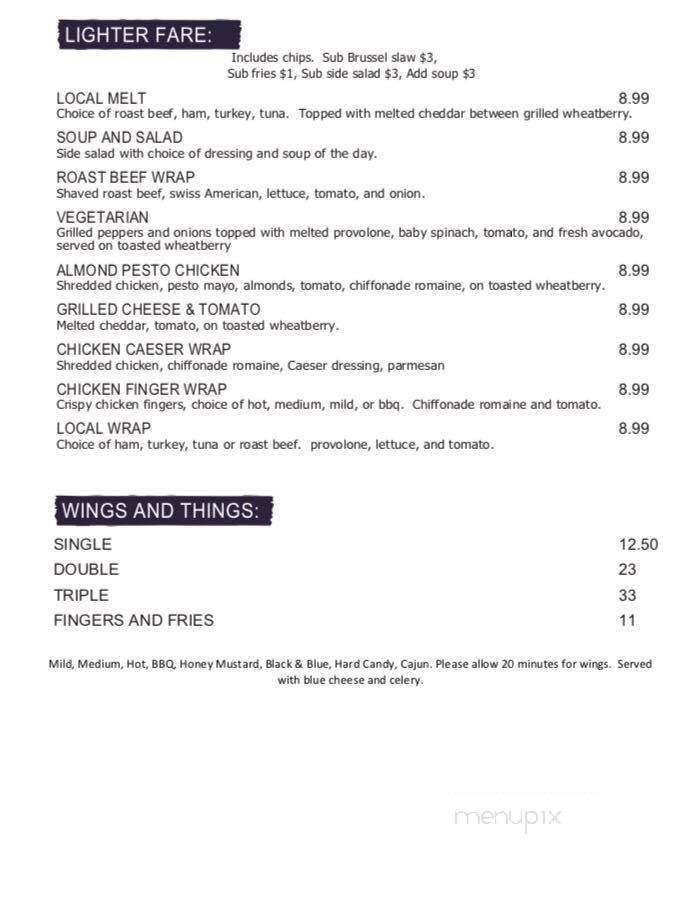 Local kitchen and Beer Bar - Buffalo, NY menu_pic