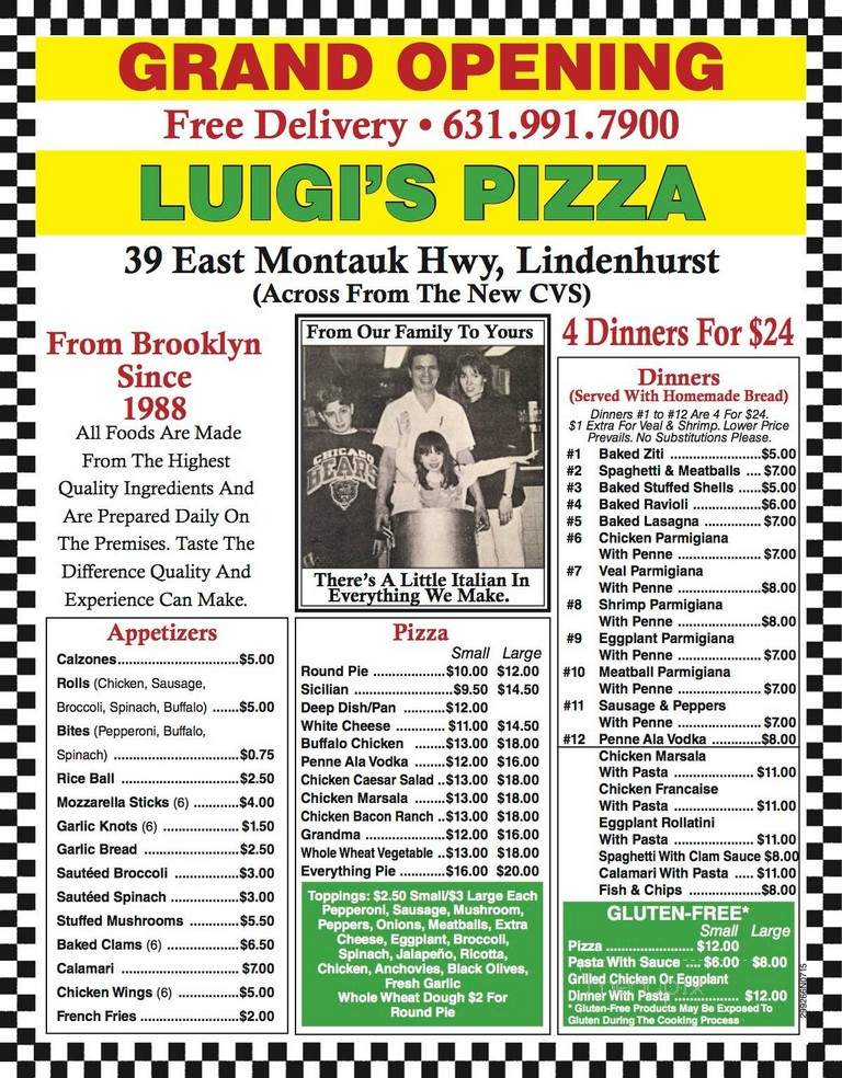 Luigi's Pizza - Lindenhurst, NY