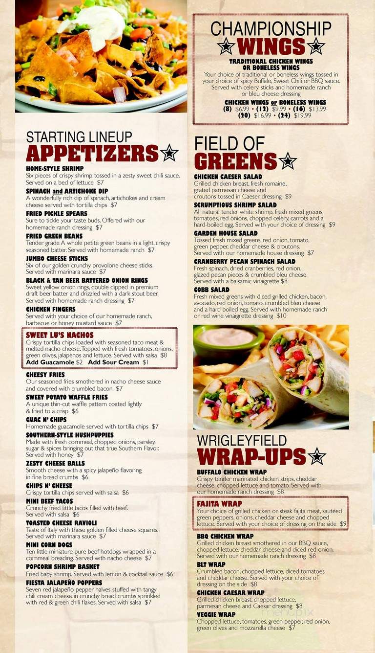 Lu's Sports Bar & Grill - Dwight, IL menu_pic