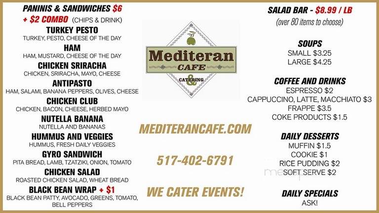 Mediteran Cafe - Lansing, MI