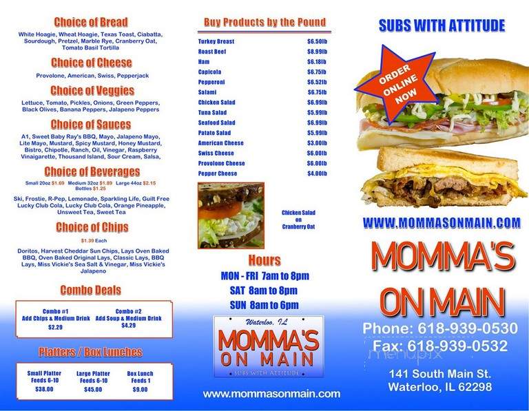 Momma's on Main - Waterloo, IL menu_pic