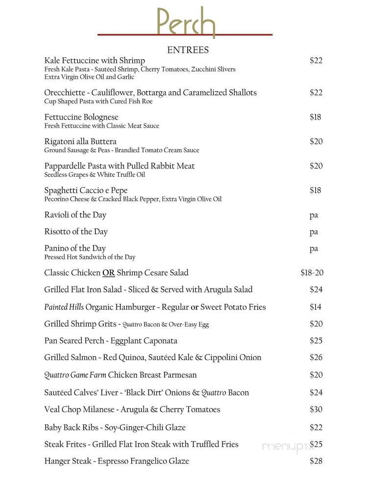 Perch - Marlboro, NY menu_pic