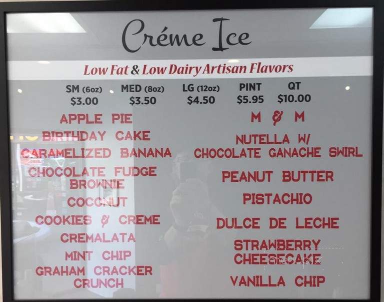 Sonny's Amazing Italian Ices & Cremes - Los Angeles, CA menu_pic