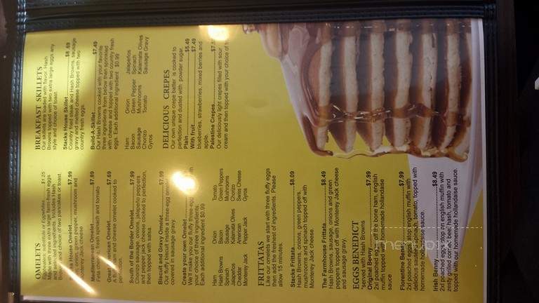 Stacks Pancake House & Grill - Plainfield, IN menu_pic