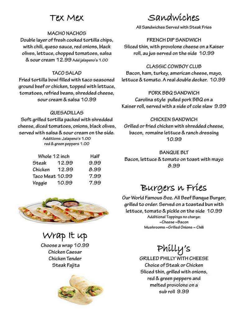 The Banque - Norfolk, VA menu_pic